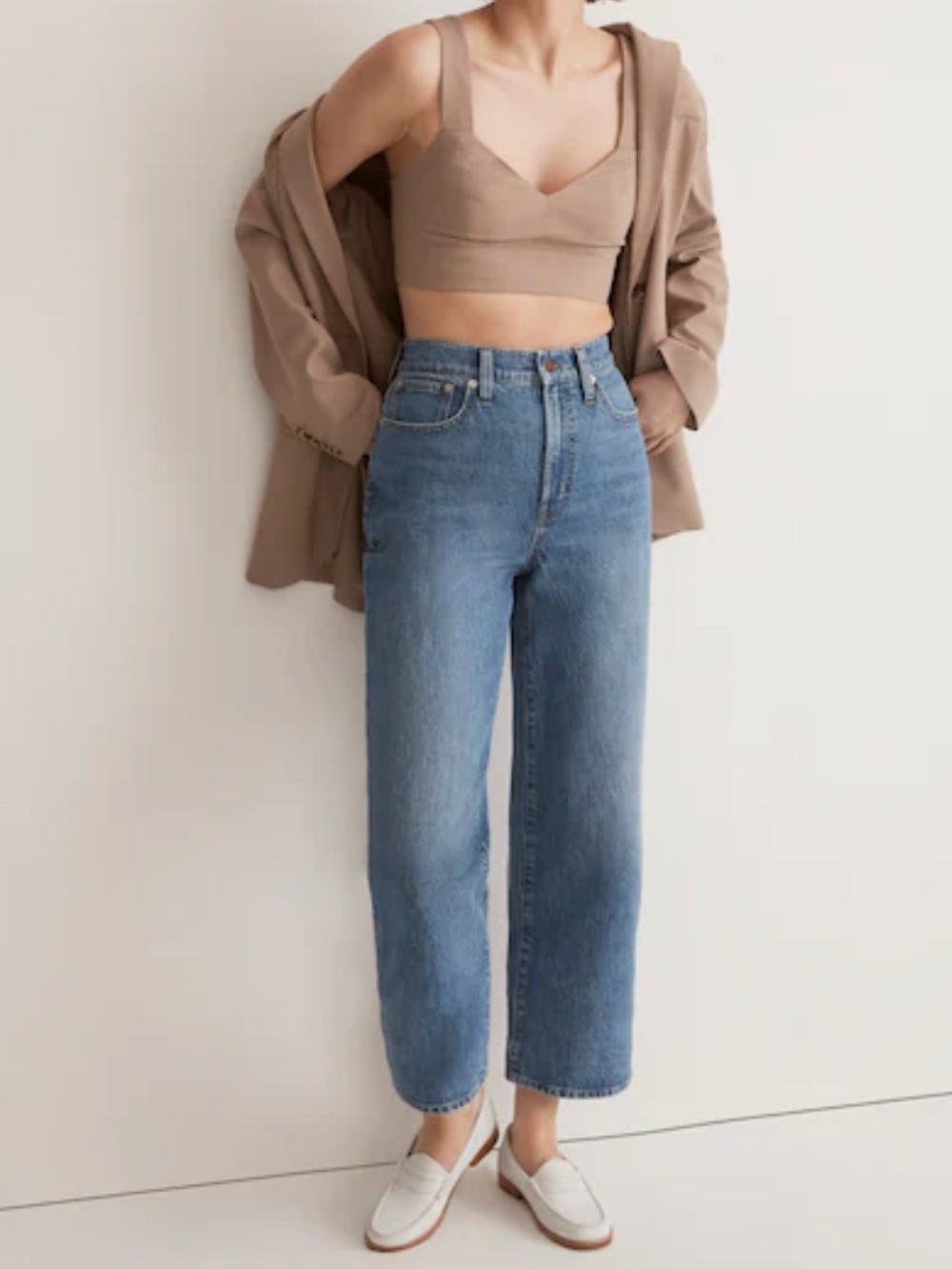 Madewell The Perfect Vintage Wide-Leg Crop Jean Size 26